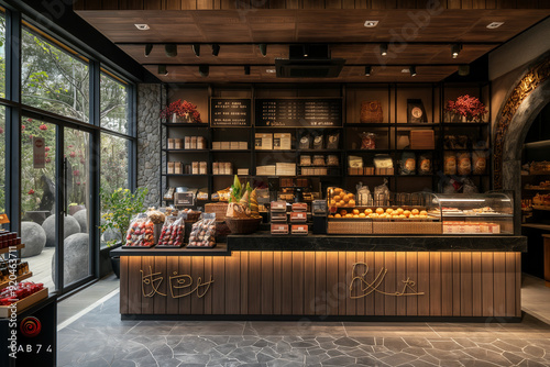 Supermarket interior