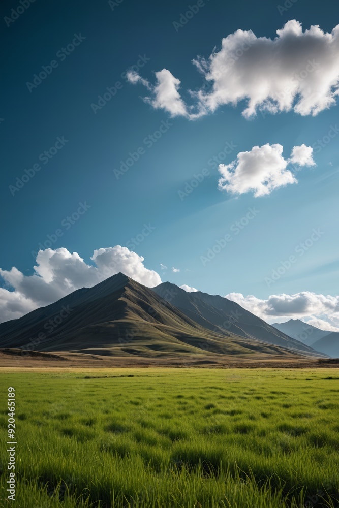Fototapeta premium a grassy field 