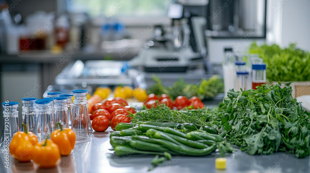 Ensuring consumer safety and quality: food quality control lab testing vegetable samples Ensuring consumer safety and quality: food quality control lab testing vegetable samples