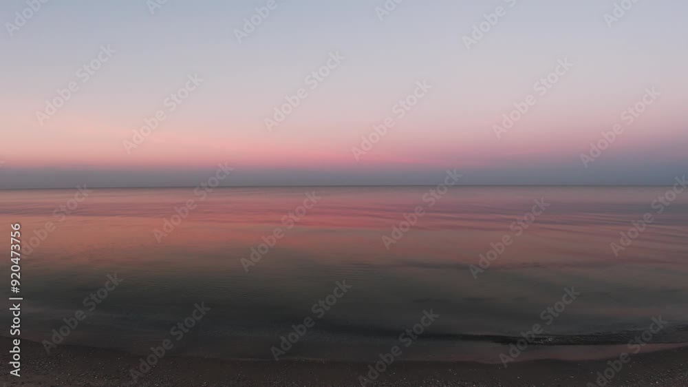 Seascape in the early morning. Complete calm on the sea. Seascape in the early morning. Complete calm on the sea.