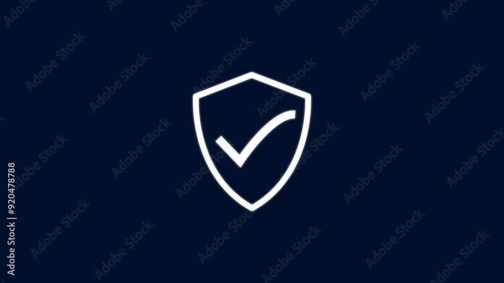 Shield with check mark icon isolated. Security check Icon or Protection symbol. Shield with check mark icon isolated. Security check Icon or Protection symbol.