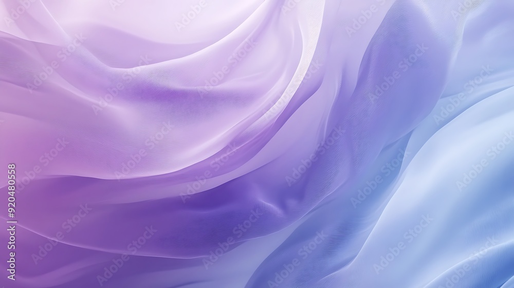 Obraz premium Seamless Abstract with Flowing Lines in Lilac and Chambray Blue