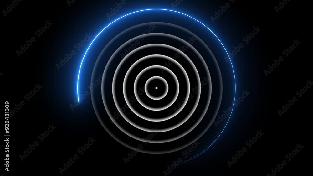 Radio Waves Signal Broadcast. radar HUD searching interface animated. Radio Waves Signal Broadcast. radar HUD searching interface animated.