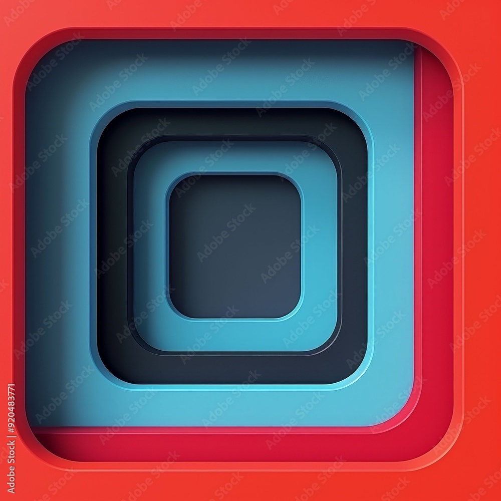 A vibrant, abstract design featuring layered shapes in red, blue, and black, ideal for modern art or graphic design projects. A vibrant, abstract design featuring layered shapes in red, blue, and black, ideal for modern art or graphic design projects.