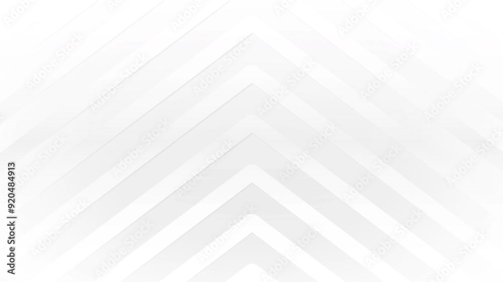 Abstract White Geometric Chevron Lines Soft Gradient Diagonal Background Modern Minimalistic Looped Animation