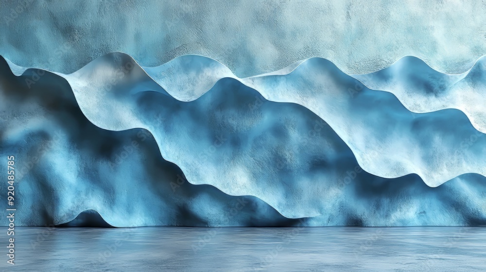 A blue wave with a white background A blue wave with a white background