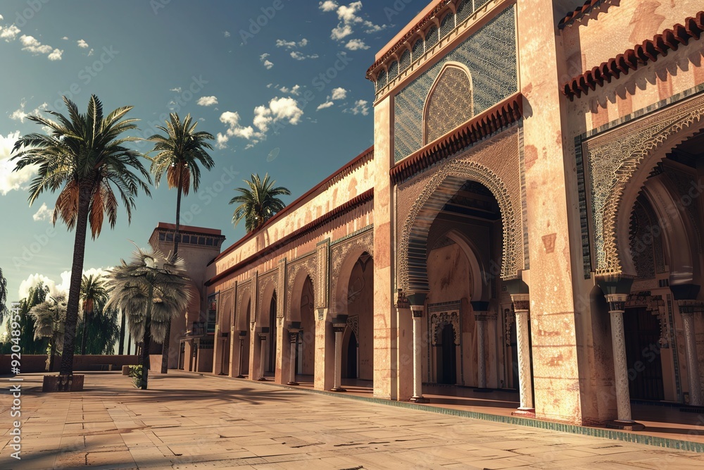 Fototapeta premium ai generative islamic university building