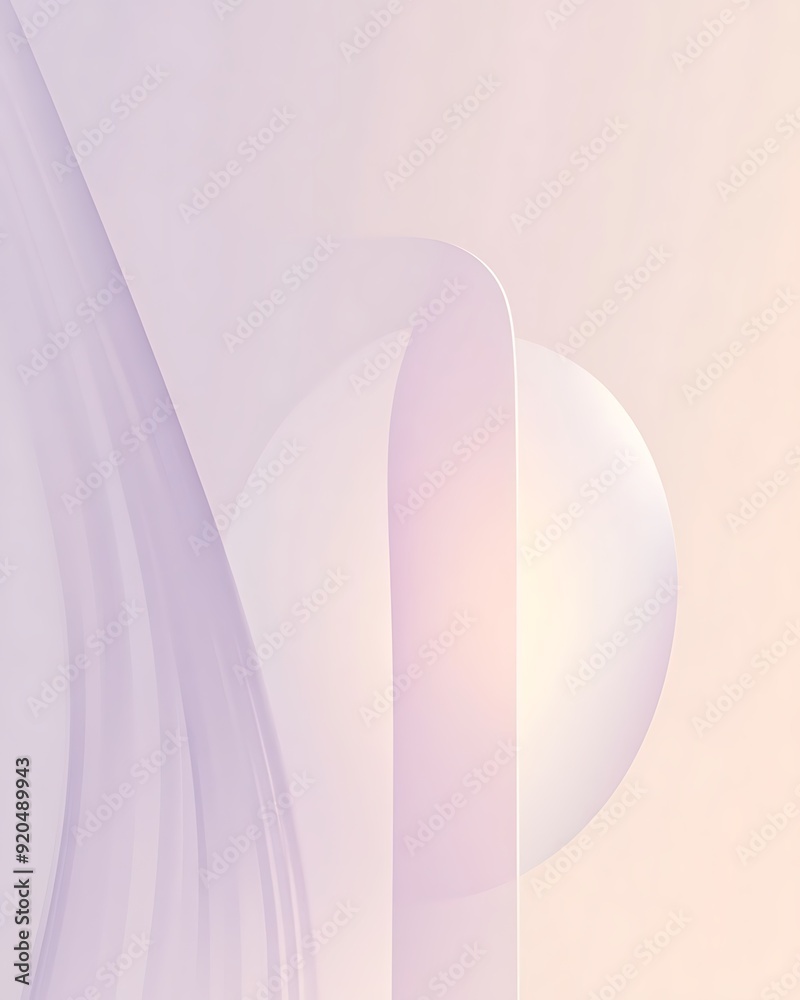 Soft Lilac Gradient with Abstract White Shape Background Soft Lilac Gradient with Abstract White Shape Background