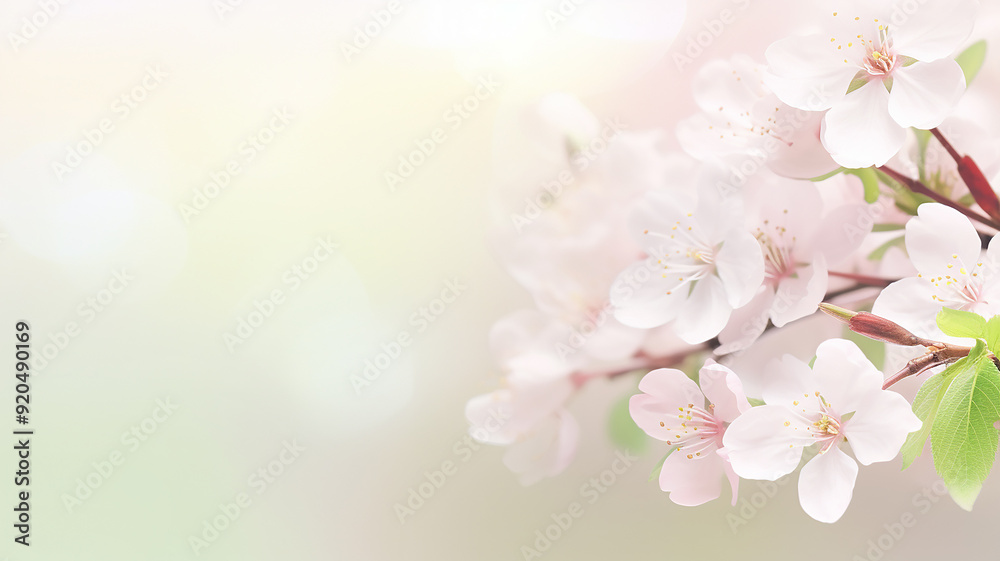 White flowers on tree branches, spring background postcard White flowers on tree branches, spring background postcard