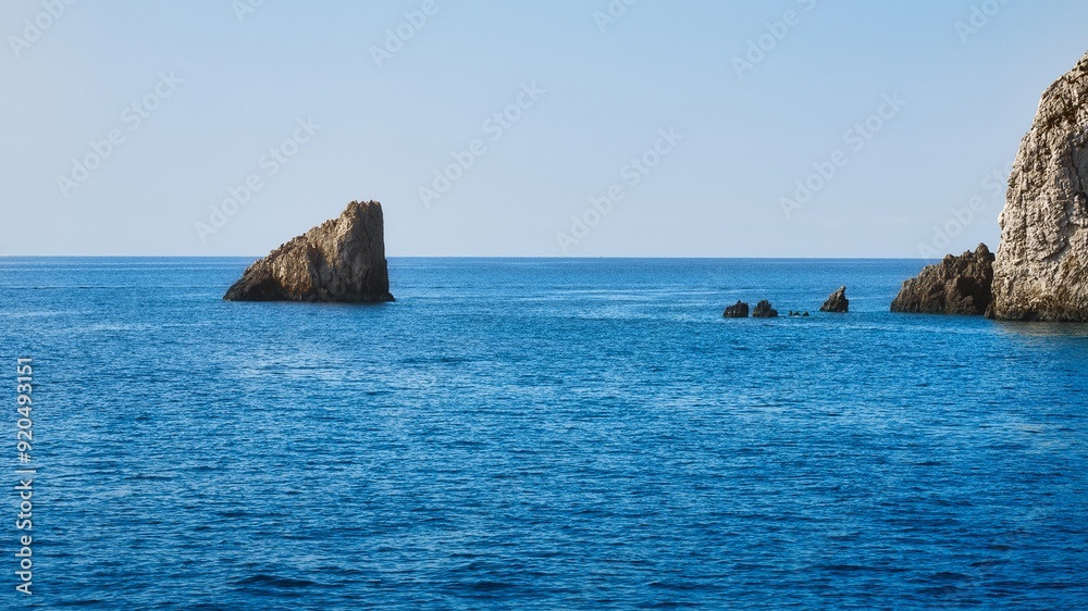 Rocky coast of Zakynthos island, Greece Rocky coast of Zakynthos island, Greece