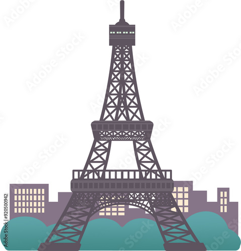 eiffel tower sticker.