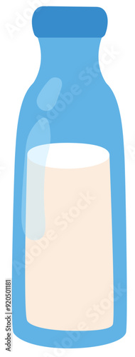 Milk symbol or Milk bottle icon 
