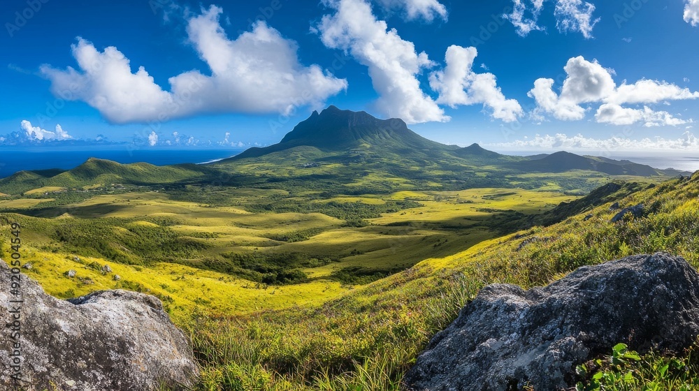 Obraz premium landscape with mountains and sky