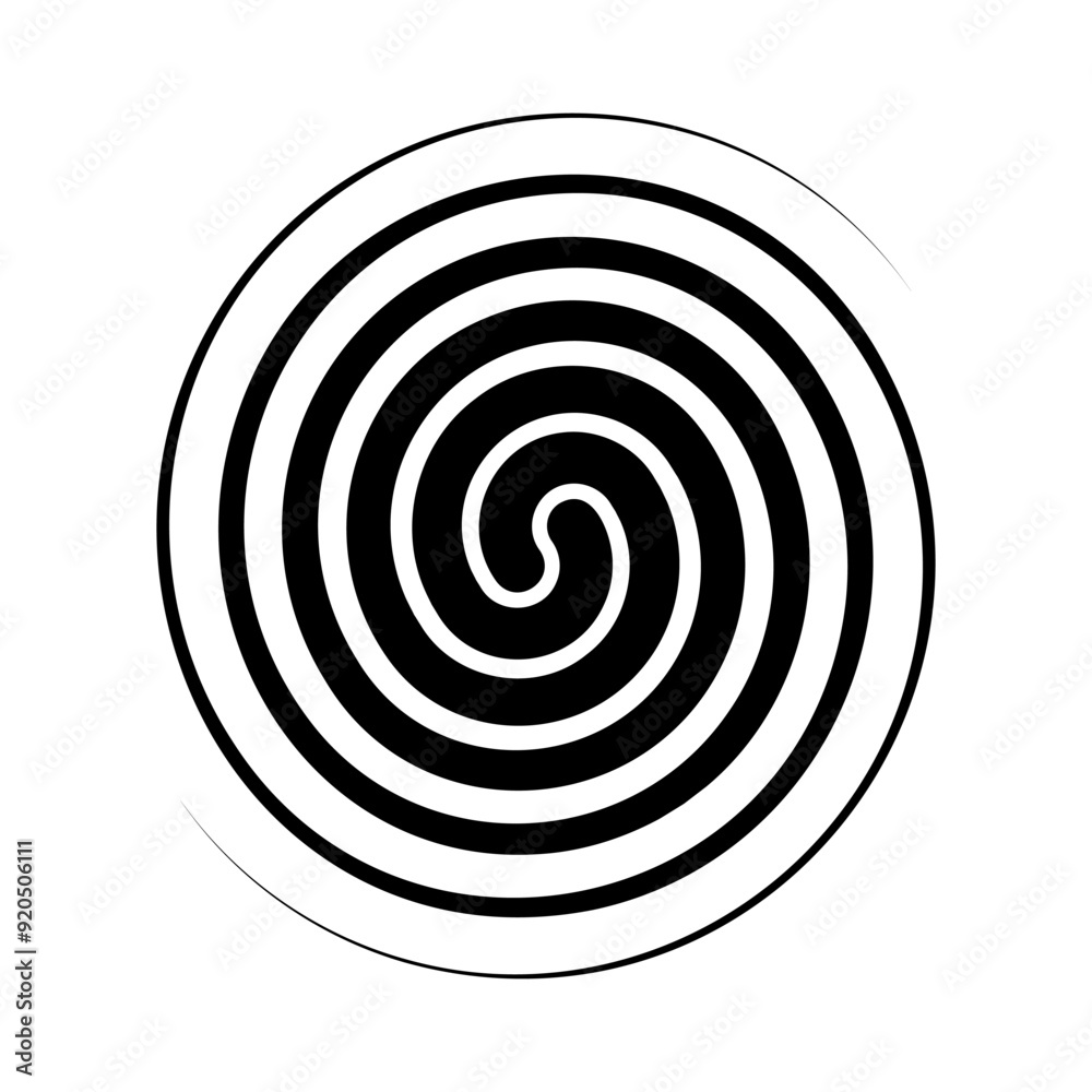 Spiral icon vector. Volute illustration sign. Hypnotic Spiral symbol or logo. Spiral icon vector. Volute illustration sign. Hypnotic Spiral symbol or logo.