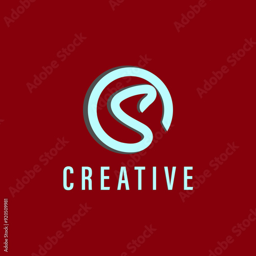 Creative letter s logo design