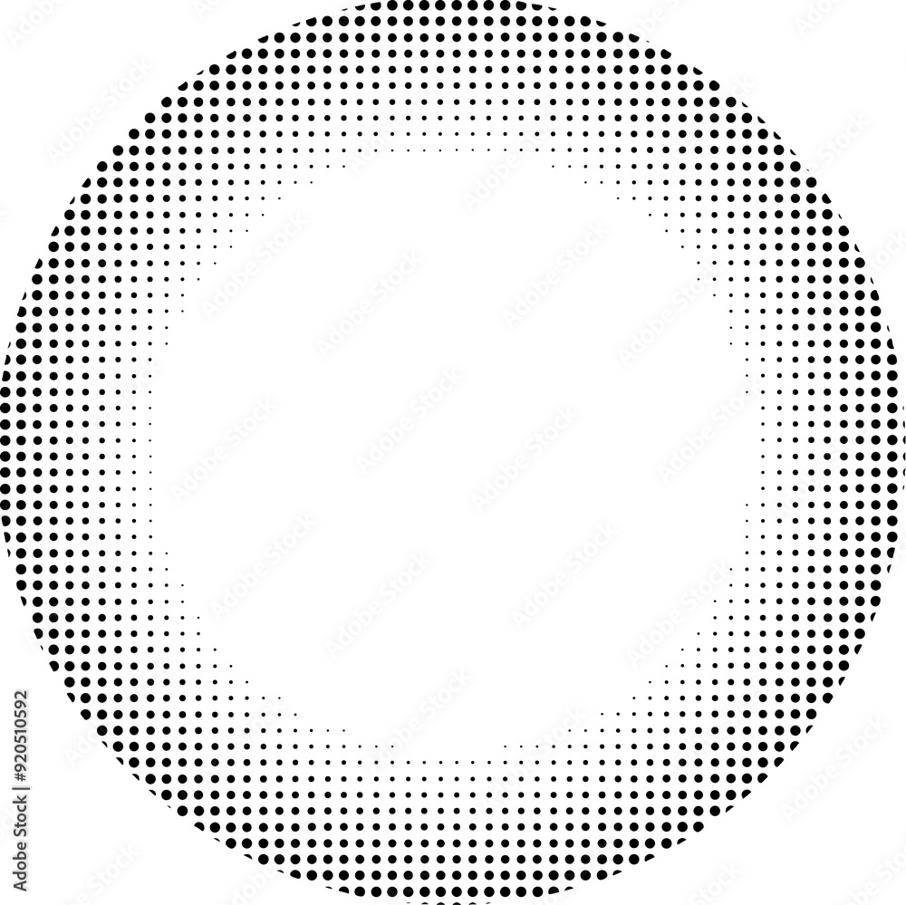 Halftone dot circle black color Halftone dot circle black color