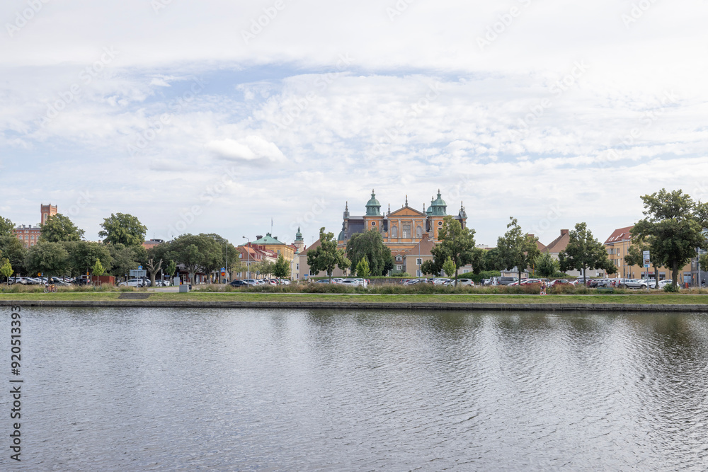 Walking along the streets of Klamar city (Sweden) to look at the city's architecture Walking along the streets of Klamar city (Sweden) to look at the city's architecture