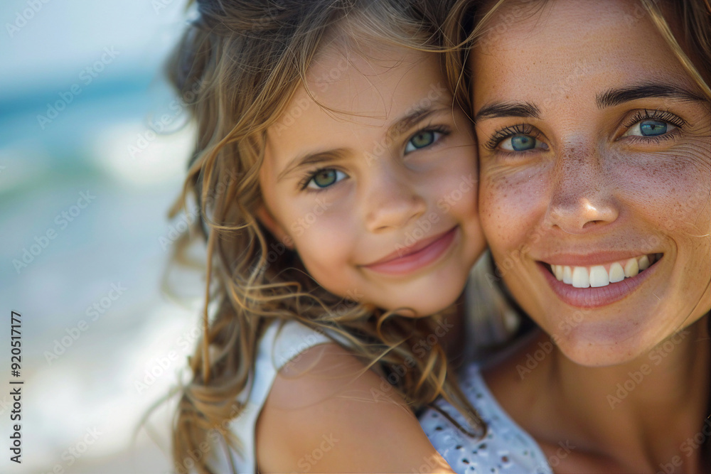 Fototapeta premium AI generated picture of family enjoying time together with small child