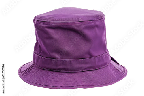 purple bucket hat isolated on white or transparent png