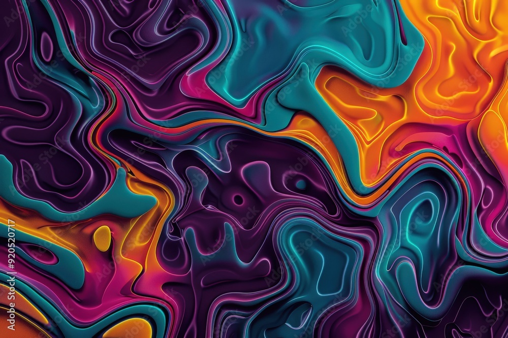 An image of an abstract painting featuring bold blue, yellow, and purple colors - Generative AI. Beautiful simple AI generated image An image of an abstract painting featuring bold blue, yellow, and purple colors - Generative AI. Beautiful simple AI generated image