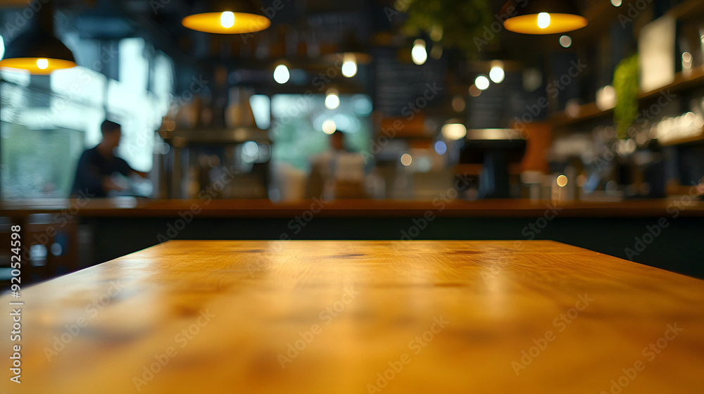 Blurred Background of Modern Coffee Shop Interior with Cozy Lighting Blurred Background of Modern Coffee Shop Interior with Cozy Lighting