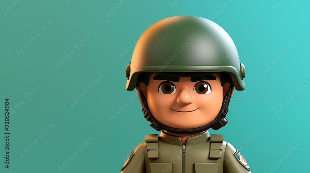 Cartoon 3D soldier illustration picture
Cartoon 3D soldier illustration picture