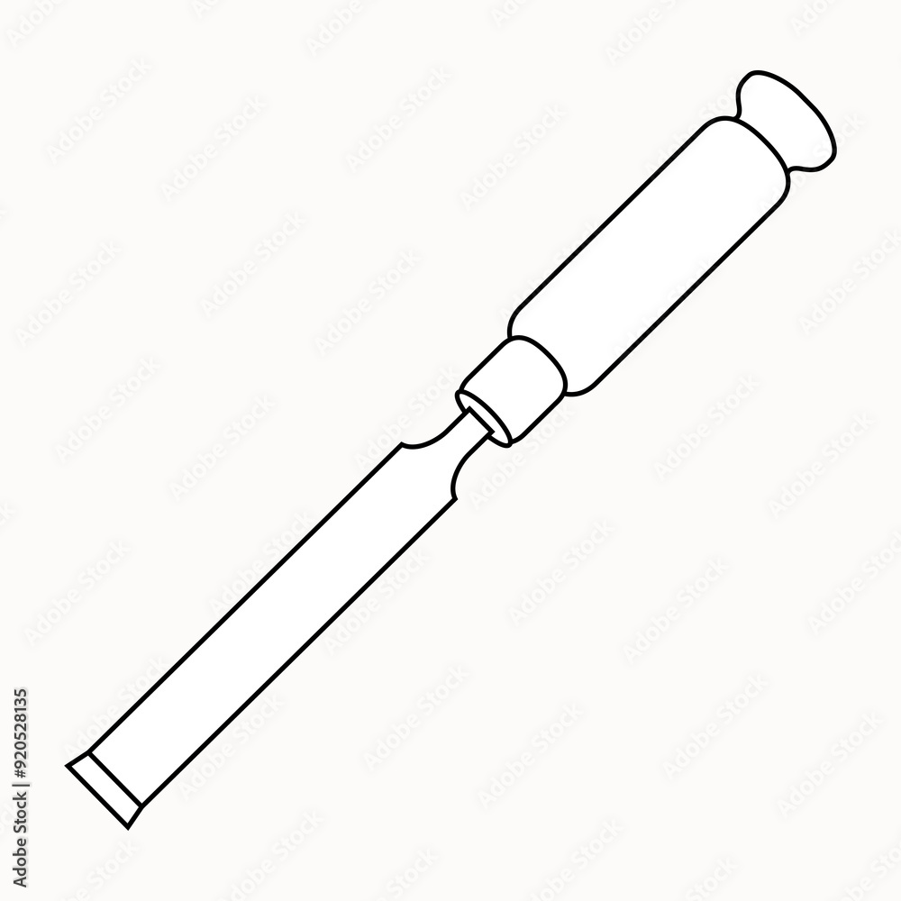 chisel line vector illustration chisel line vector illustration