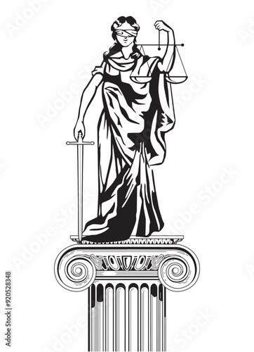 Justitia mit Waage.eps