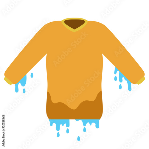 Wet Sweater Water Drops