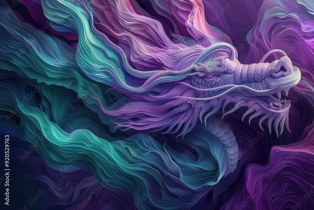 Obraz premium Swirls of data points dance in a mesmerizing visual art, showcasing the beauty of big data analytics - AI Generative.. Beautiful simple AI generated image in 4K, unique.