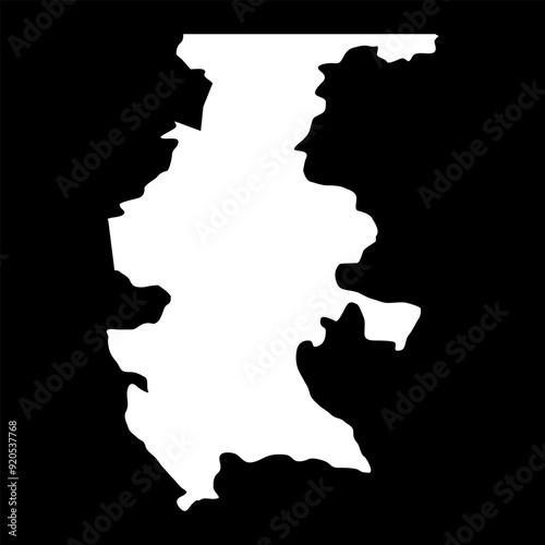 Quiche department map, administrative division of the country of Guatemala. Vector illustration.