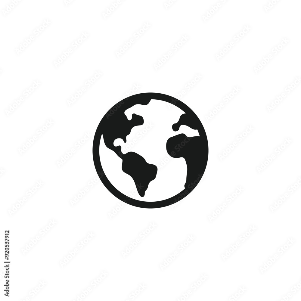 Globe world icon symbol vector illustration Globe world icon symbol vector illustration