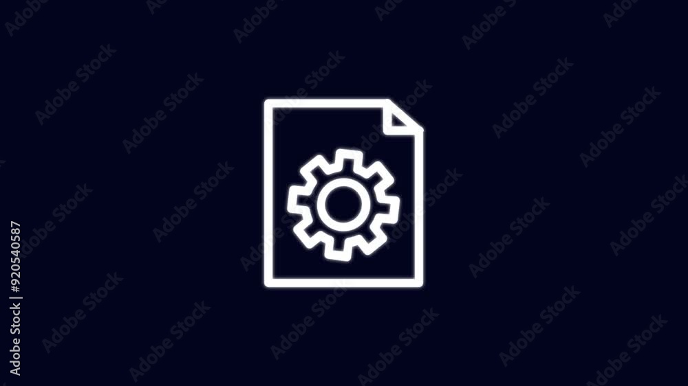 Engineering, development and innovation technology icon in outline design Engineering, development and innovation technology icon in outline design