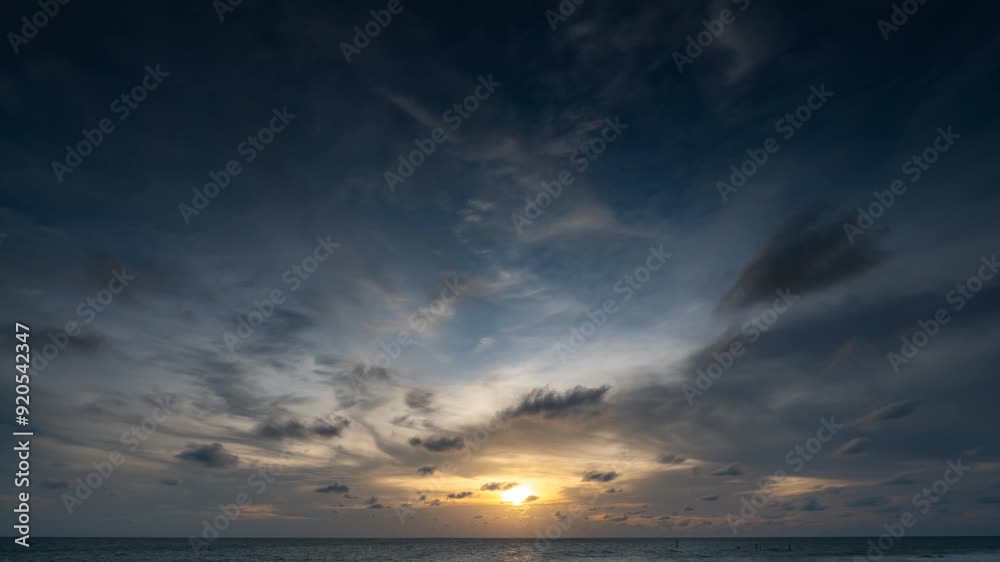 Time lapse clip of several fluffy curly rolling cloud layers in windy weather before the storm. Time lapse clip of several fluffy curly rolling cloud layers in windy weather before the storm.