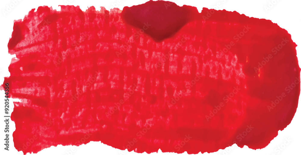 Brush stroke of red watercolor paint on isolated background Brush stroke of red watercolor paint on isolated background