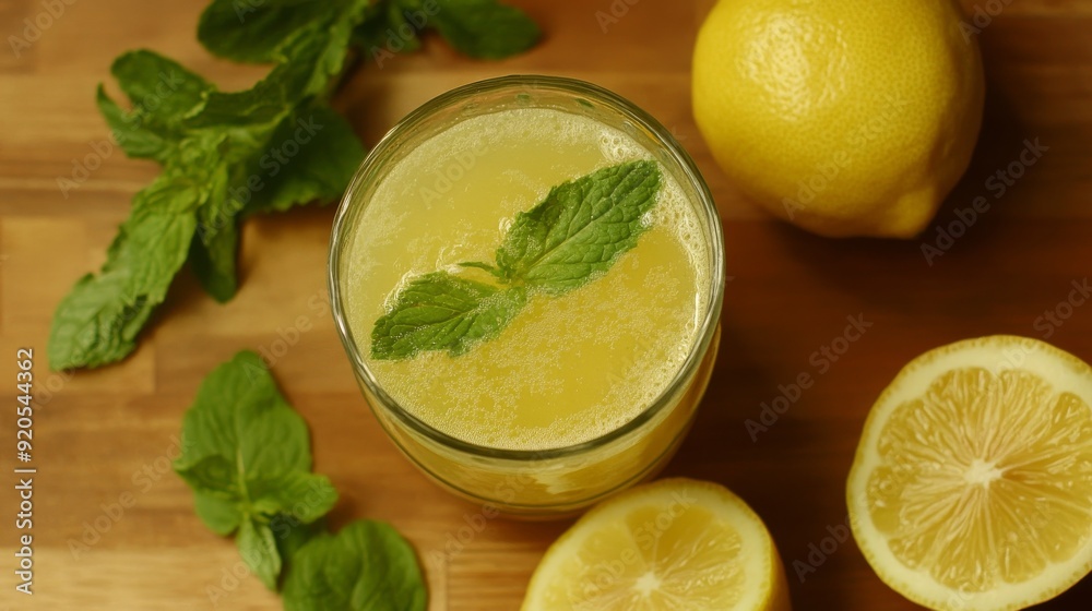 fresh lemon juice with mint fresh lemon juice with mint