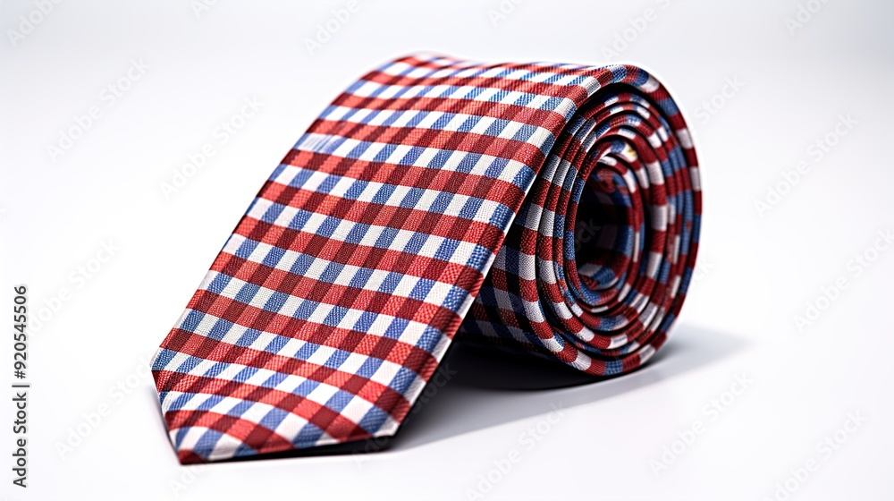 tie on a white tie on a white