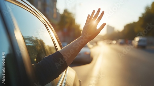Wallpaper Mural Driver Waving from Car Torontodigital.ca