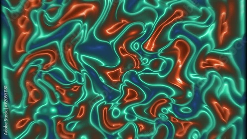 Wallpaper Mural shiny wavy background, latex glossy neon colors lustrous texture pattern background animation Torontodigital.ca