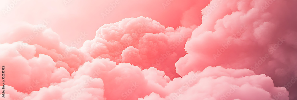 Pink clouds, wallpaper, the soothing beauty of soft-colored clouds