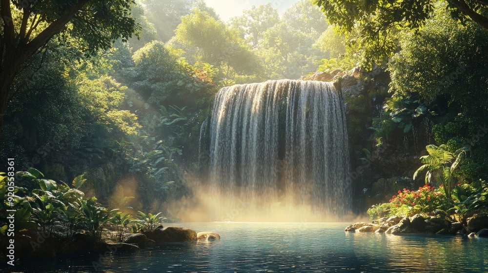 Deep within the forest, a continuous flow breathes life into its surroundings. Deep within the forest, a continuous flow breathes life into its surroundings.