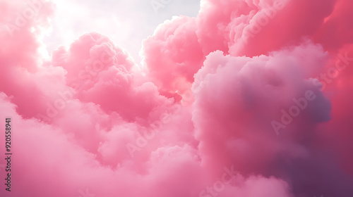 Pink clouds, wallpaper, the soothing beauty of soft-colored clouds