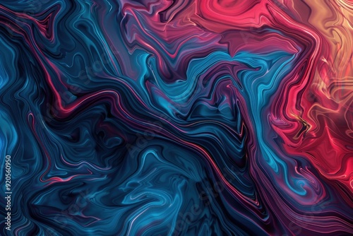 Abstract orange, blanc, and blue background with waves - Generative Ai. Beautiful simple AI generated image in 4K, unique.