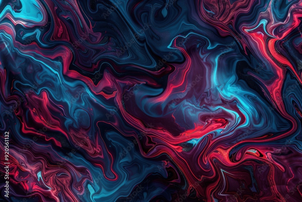 Fototapeta premium Abstract orange, blanc, and blue background with waves - Generative Ai. Beautiful simple AI generated image in 4K, unique.