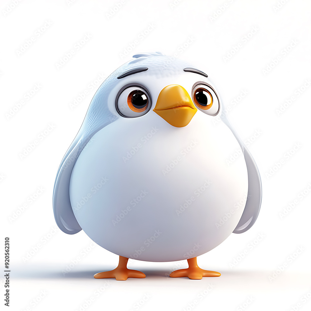 Super cute cartoons, white background, the sweetness and cuteness of 3D cartoon characters. Super cute cartoons, white background, the sweetness and cuteness of 3D cartoon characters.