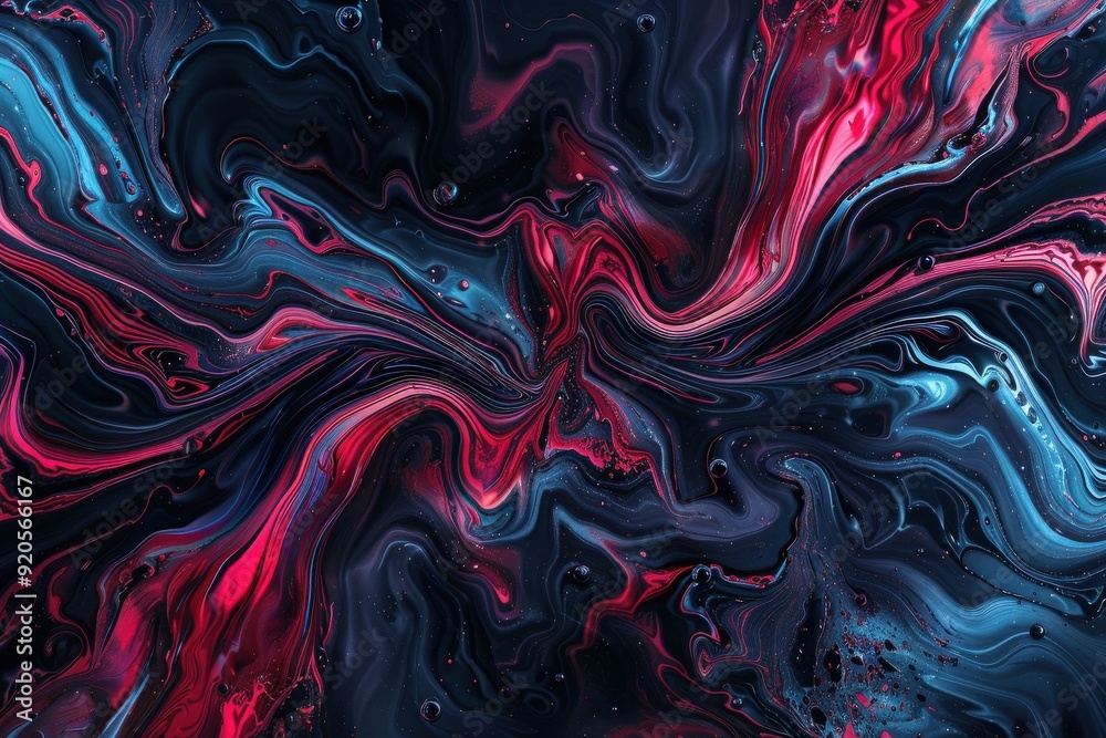 Fototapeta premium Deep Blue Gradient Background - Serene and Soothing Oceanic Hue for Your Design Needs. Beautiful simple AI generated image in 4K, unique.