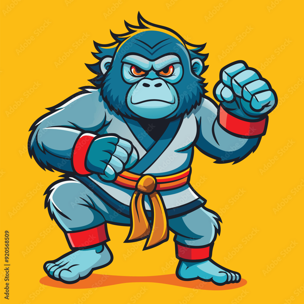 karate gorilla in kimono karate gorilla in kimono