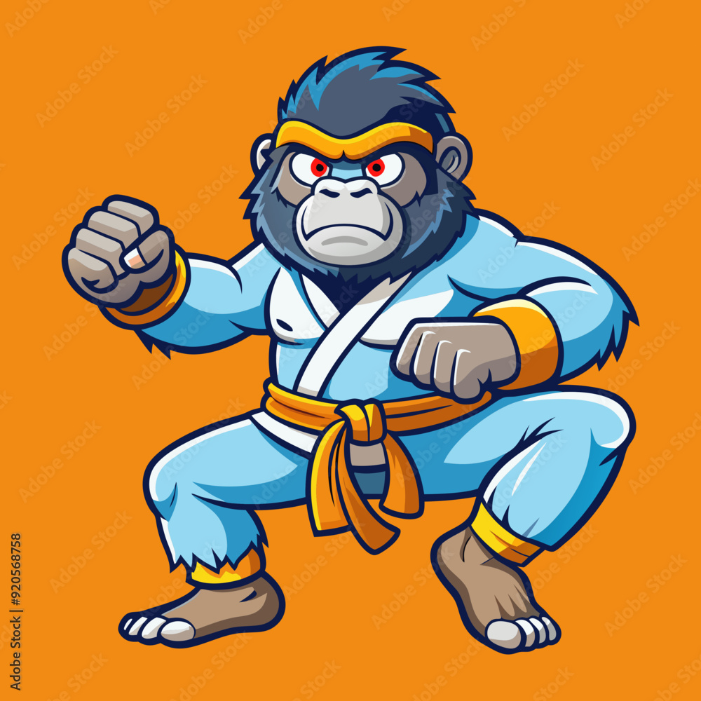 karate gorilla in kimono karate gorilla in kimono