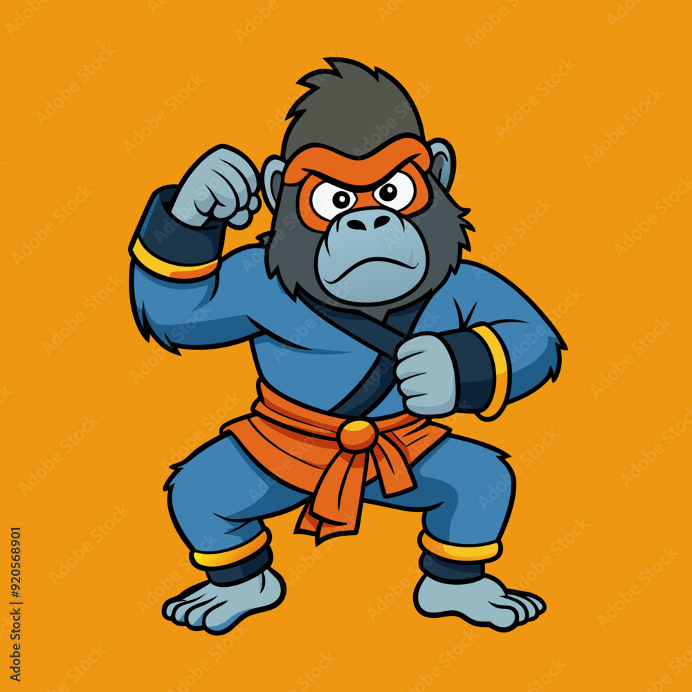 karate gorilla in kimono karate gorilla in kimono