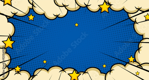 Comic style background. Design element for poster, card, banner, comic book, flyer.